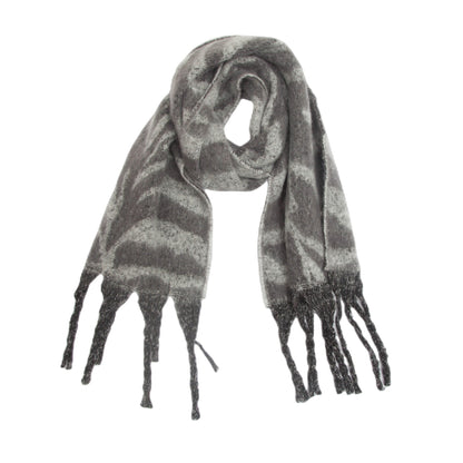 Zebra Print Tassel Scarves