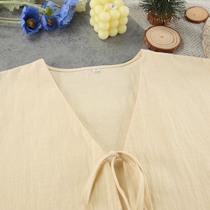 Flounce String Tie Homewear Sets