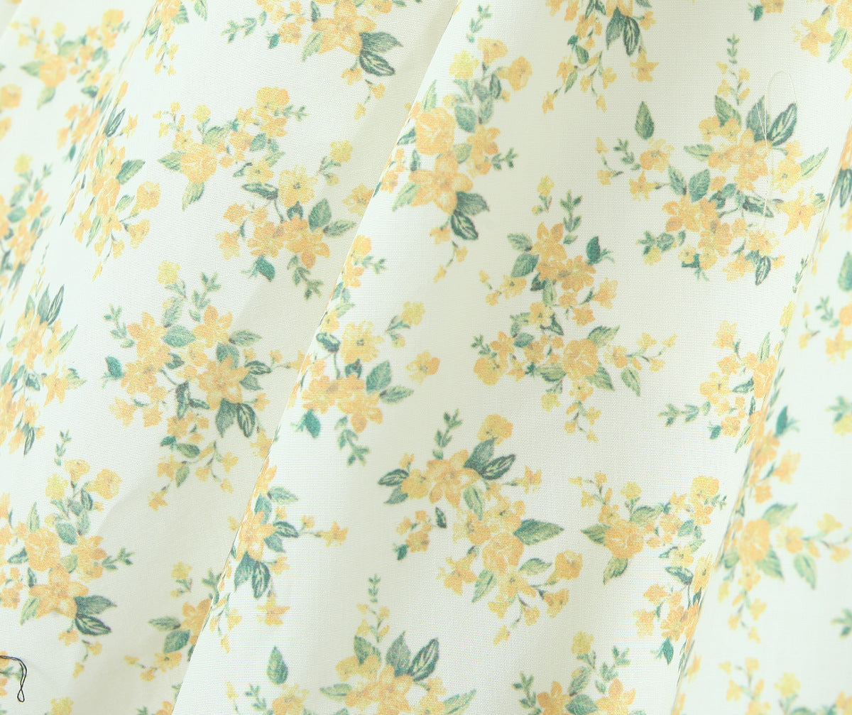 Vintage Floral Halter V-Neck Maxi Dress