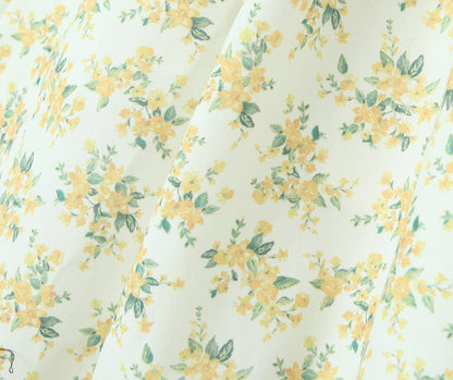 Vintage Floral Halter V-Neck Maxi Dress