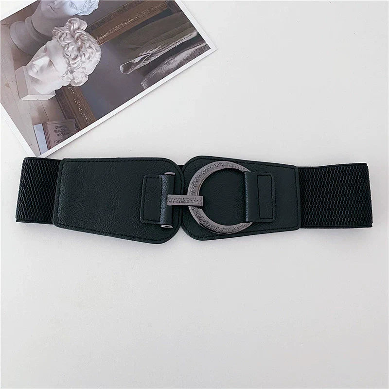 Vintage Stretchy Versatile Wide Waist Belt