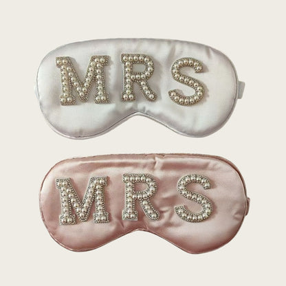 Elegant Pearl Decor Light Blocking Sleep Mask