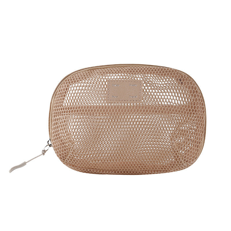 Solid Color Mesh Mini Make Up Bags