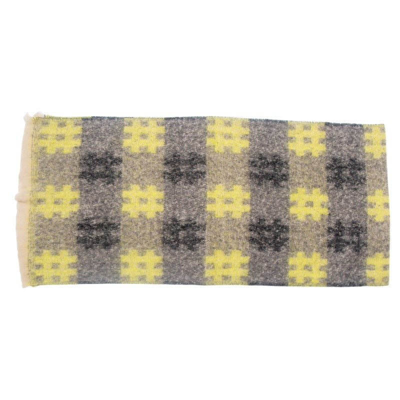 Plaid Print Contrast Color Scarves