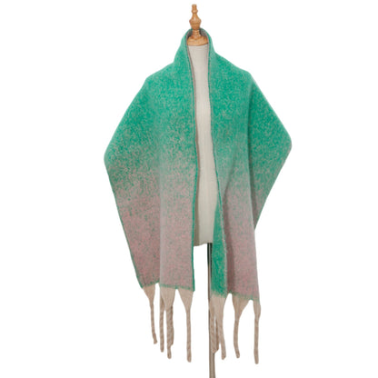 Gradient Color Tassel Scarves