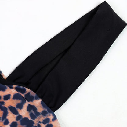 2PCS Color Block Splicing Bikini Sexy Swimwear