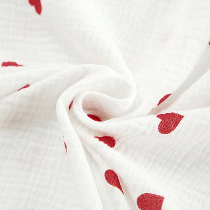 Love Print Flounce Sexy Sleepwear Sets