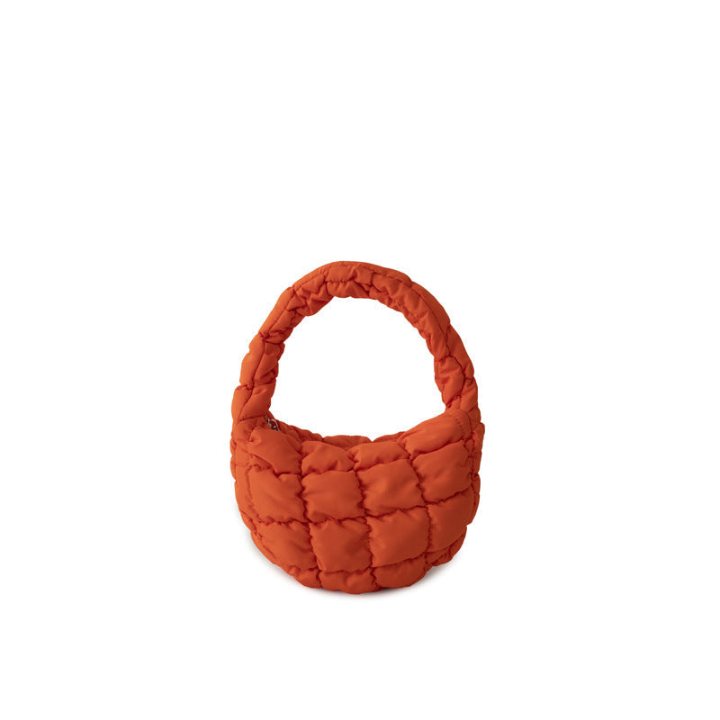 Solid Color Cloud Bag Cute Mini Handbag