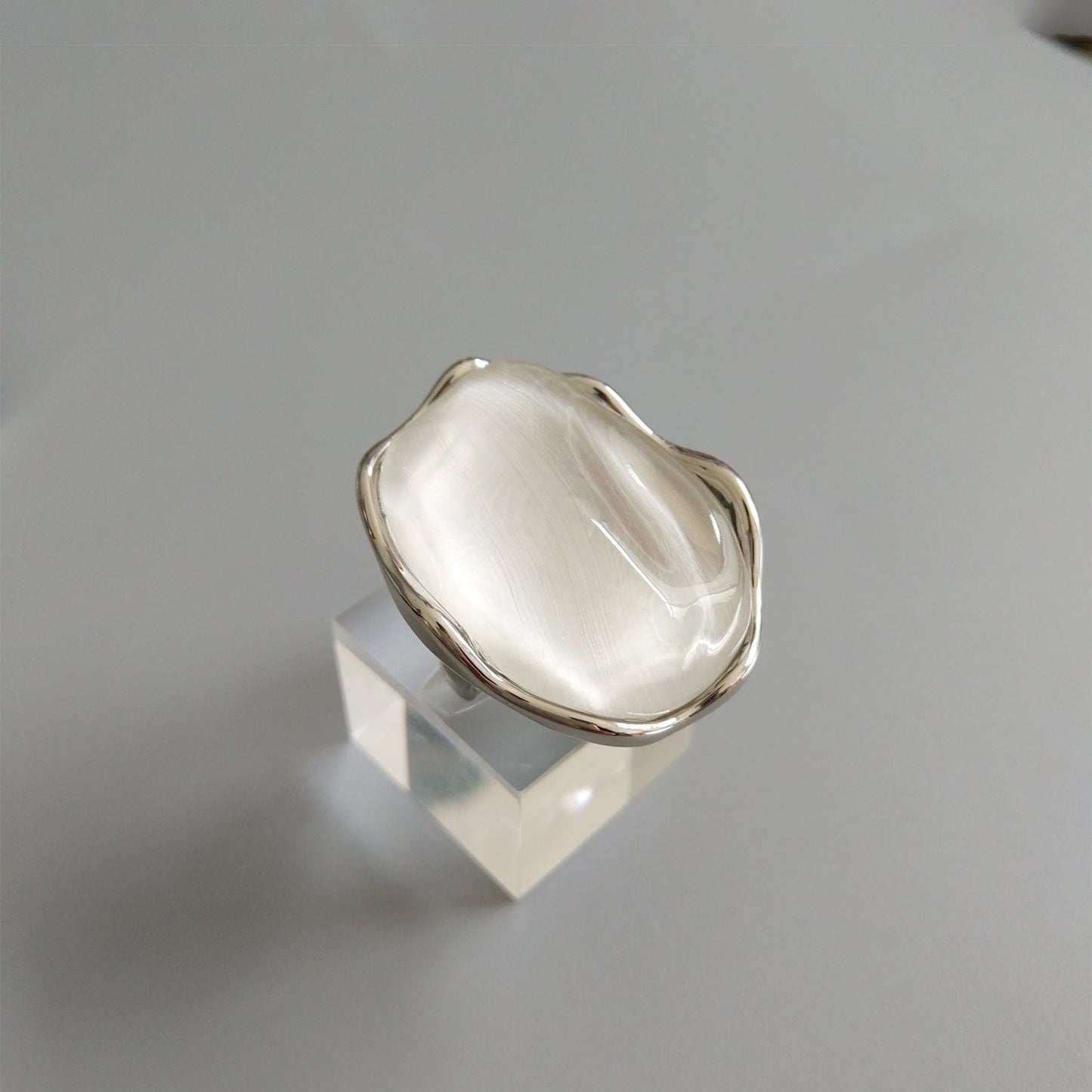 Minimalist Irregular Stone Stud Earrings