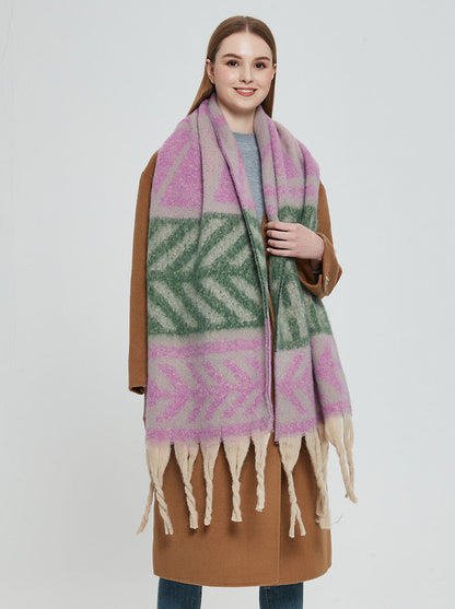 Contrast Color Print Tassel