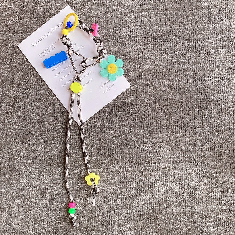 Cute Flower Braided Keychain Bag Charm