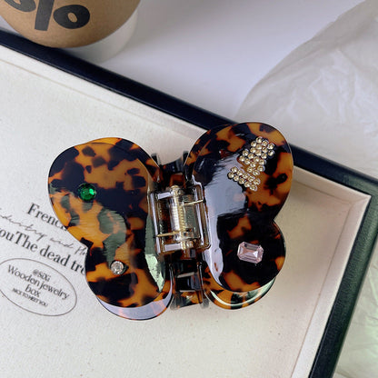 2+Rhinestone Sweet Butterfly Mulricolor Hair Claws