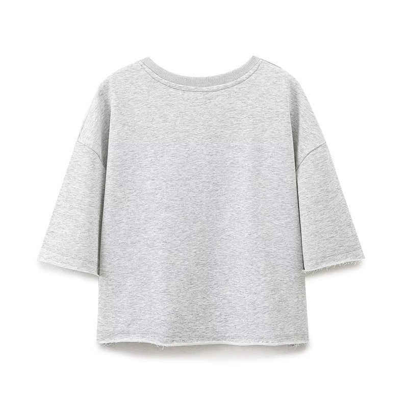 Casual Short Sleeve Top and Shorts Set