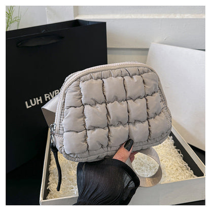 Candy Color Plaid Waist Bag Casual Chest Bag