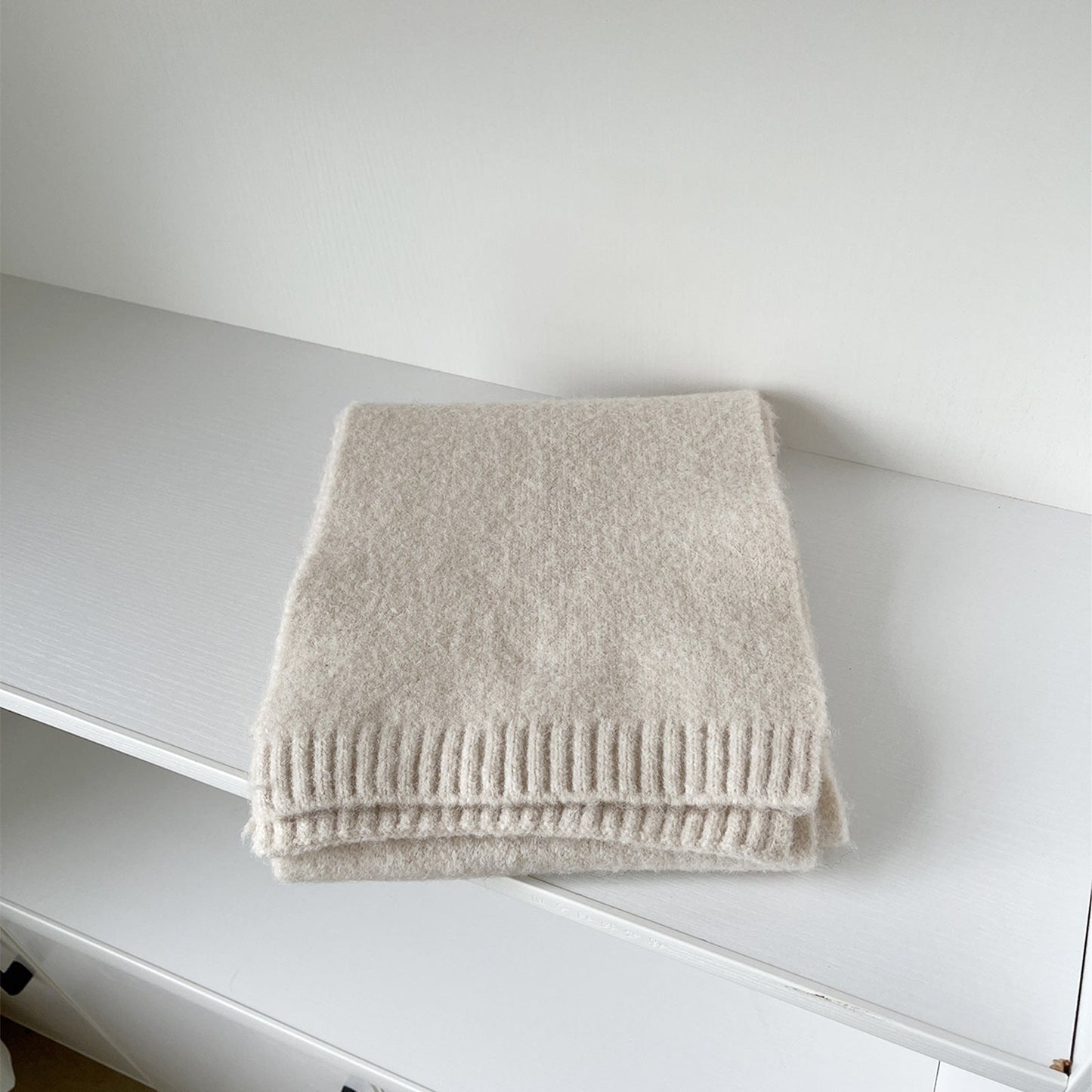 Solid Color Simple Soft Sweet Knit Scarves