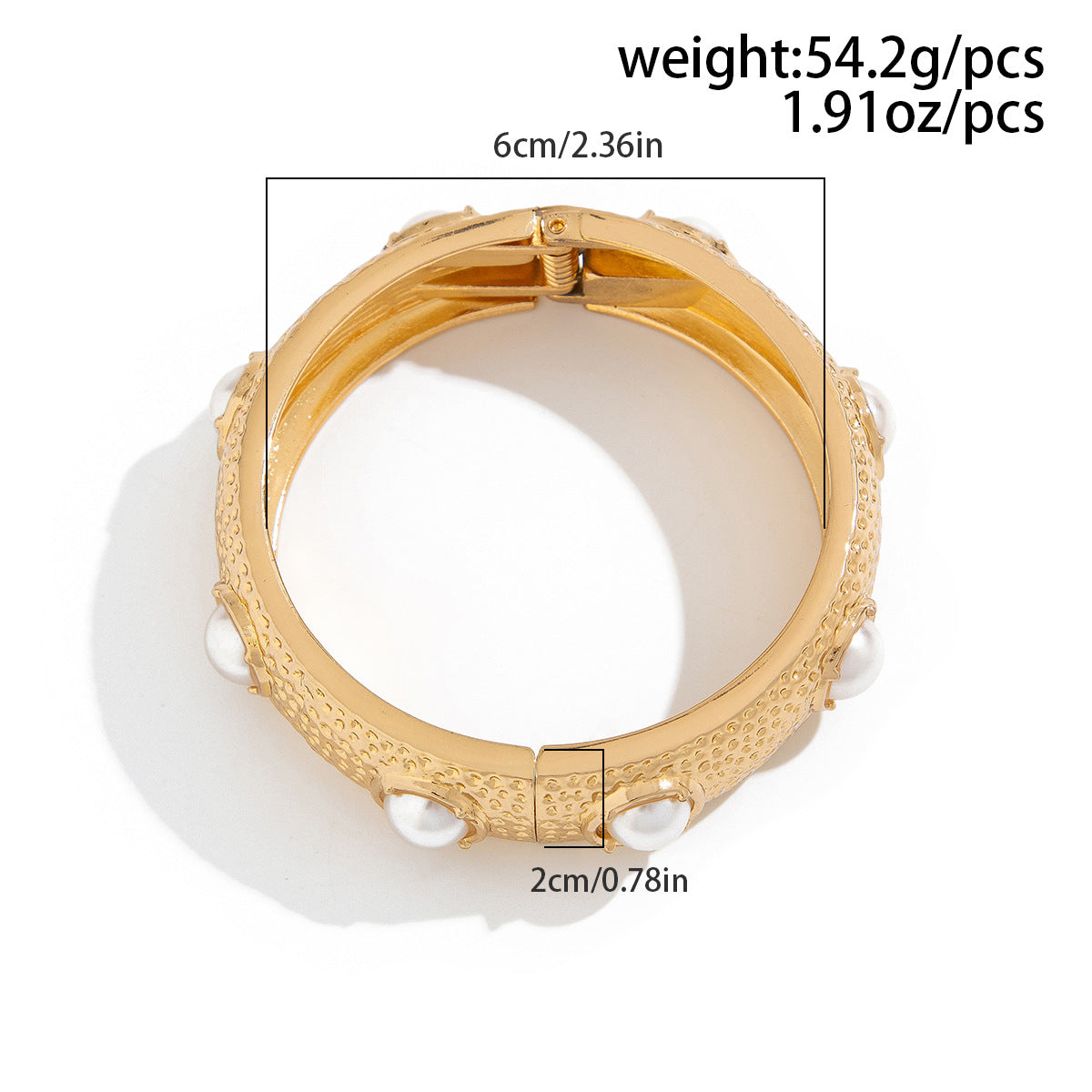 Thick Gold Irregular Twisted Bangle Bracelets