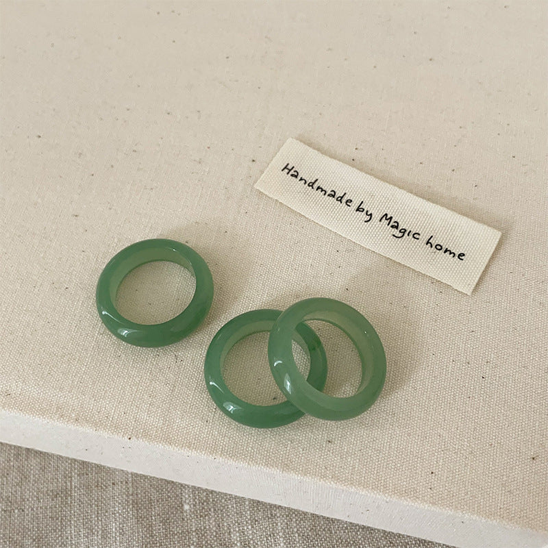 Simple Versatile Natural Crystal Rings