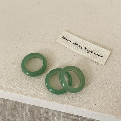 Simple Versatile Natural Crystal Rings