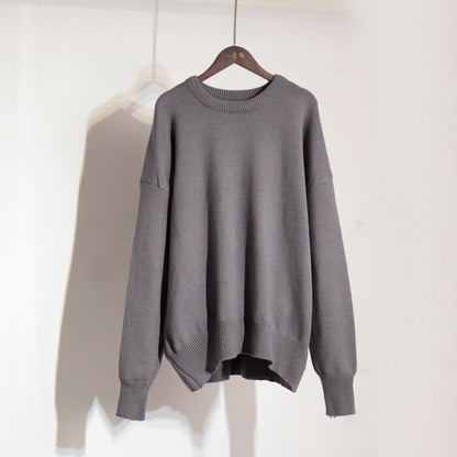 Solid Color Loose Casual Sweater