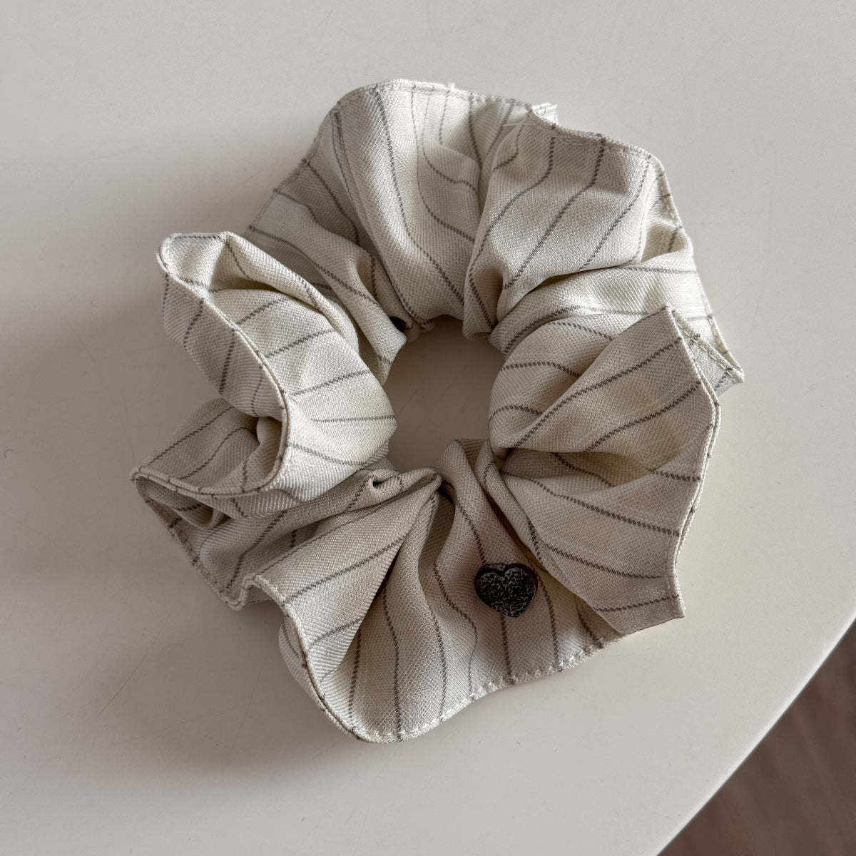 Fine Pinstripe Simple Love Hair Tie