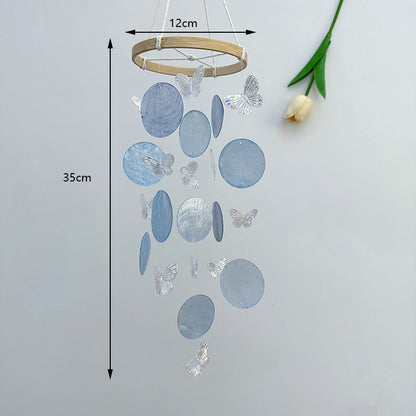 2+Butterfly Shell Suncatcher Hangings