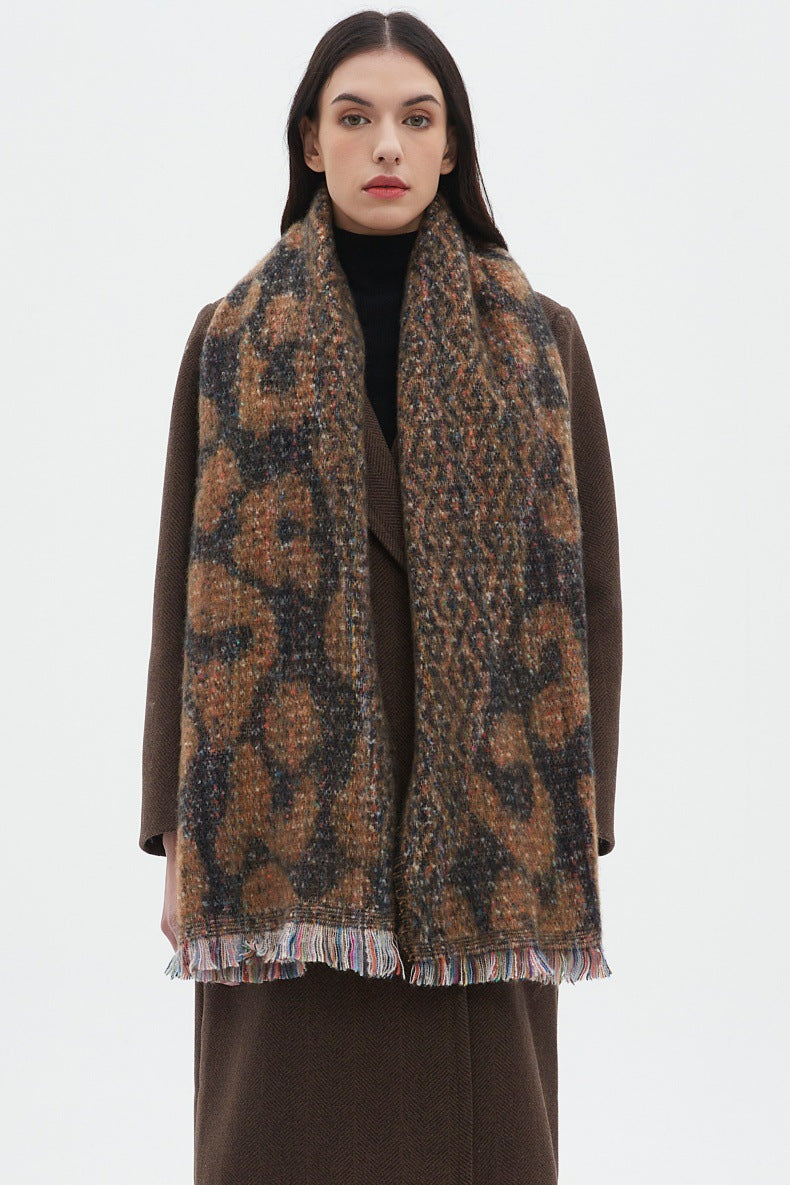 Leopard Print Contrast Color