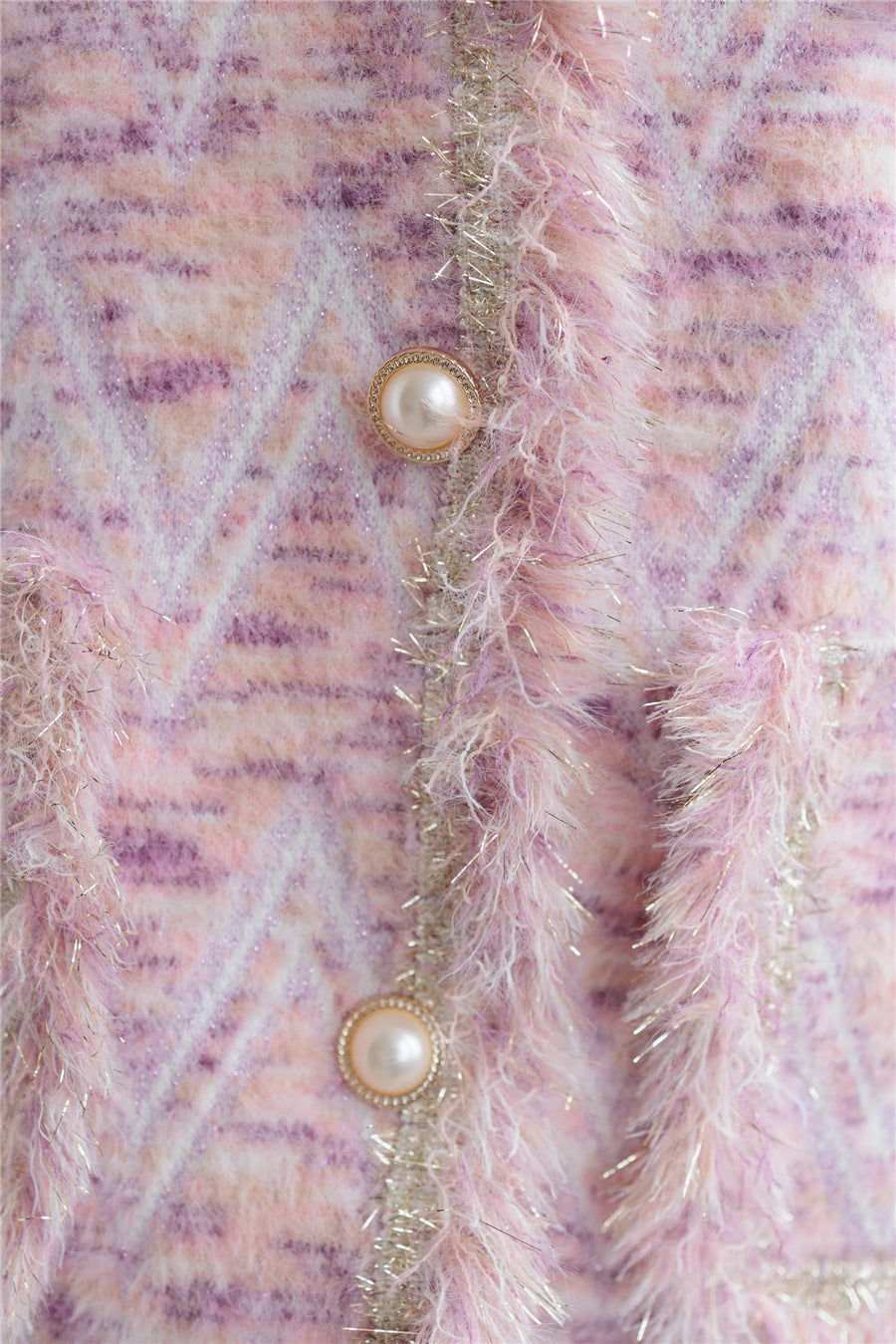 Elegant V-Neck Striped Long Sleeve Cardigan