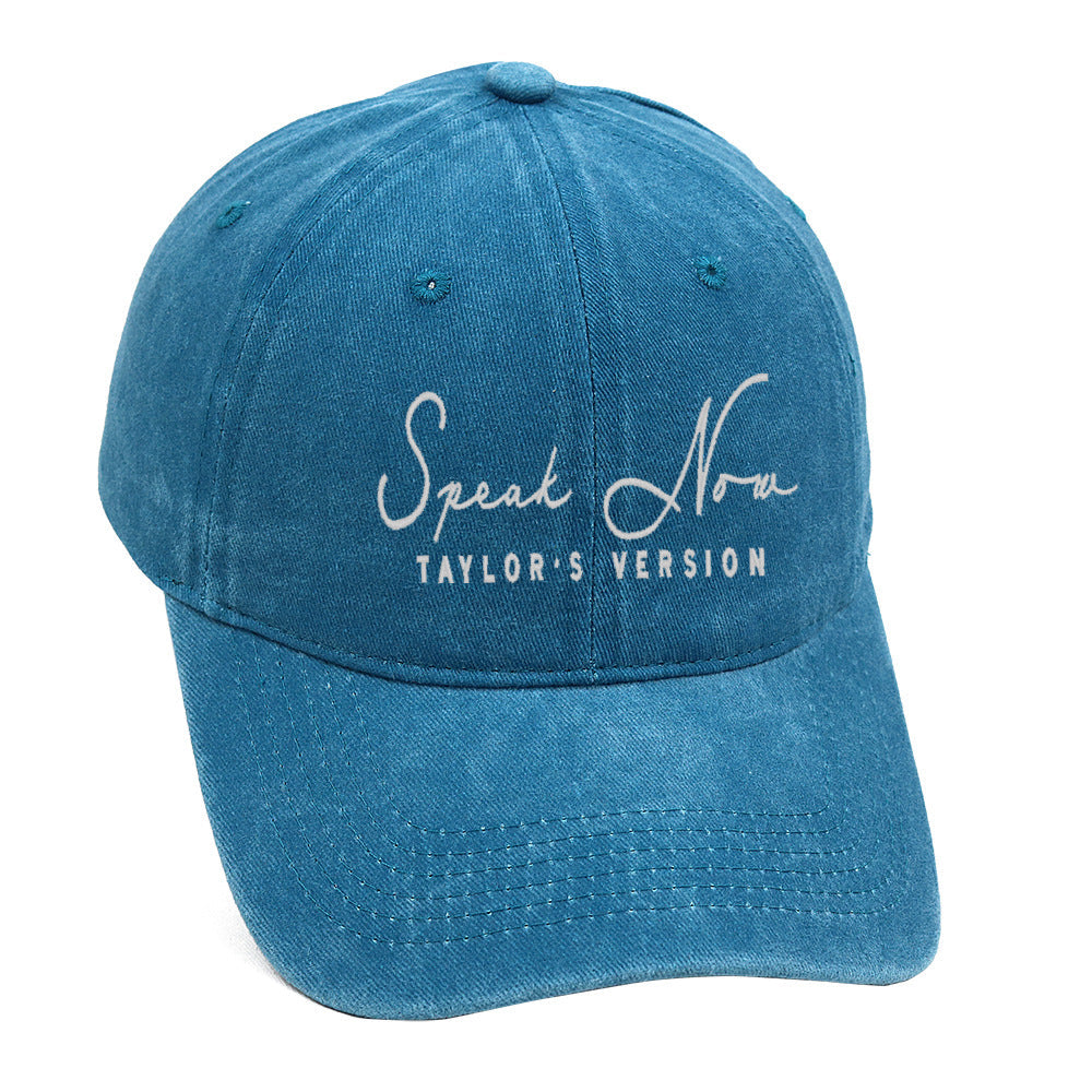 Vintage Letter Embroidered Distressed Baseball Caps