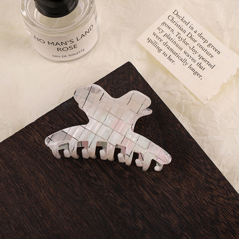 Elegant Iridescent Acetate Small Hair Claw