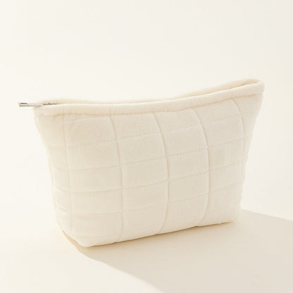 Solid Color Large Capacity Simple Make Up Bag