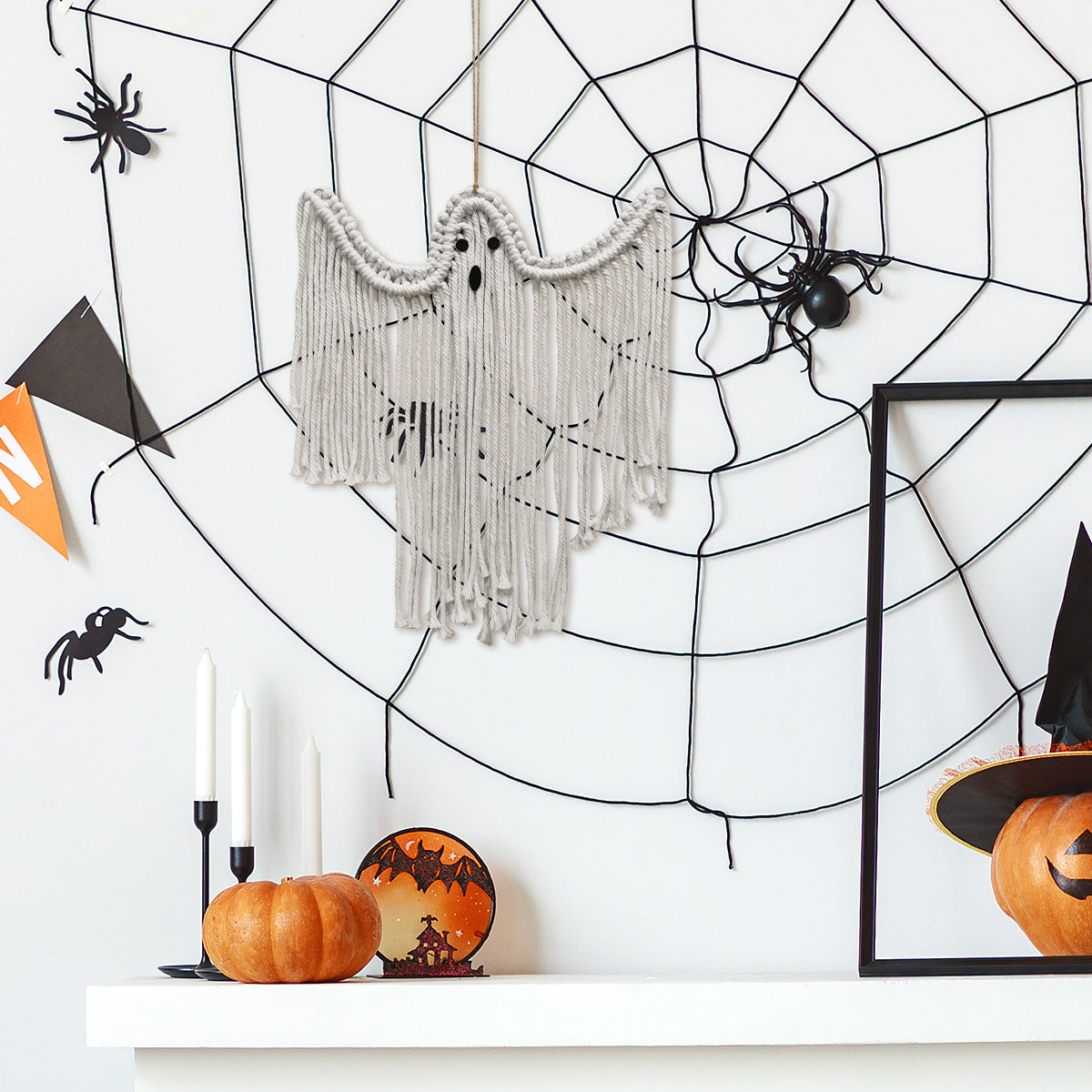 Handmade Rope Ghost Halloween Hanging Decoration