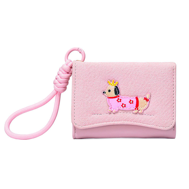 Cute Dog Simple Card Case Wallets