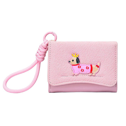 Cute Dog Simple Card Case Wallets
