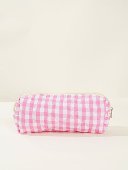 Colorful Plaid Large Capacity Make Up Bag