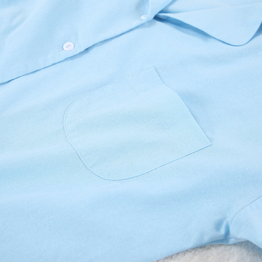 Flounce Loose Solid Color Homewear Sets