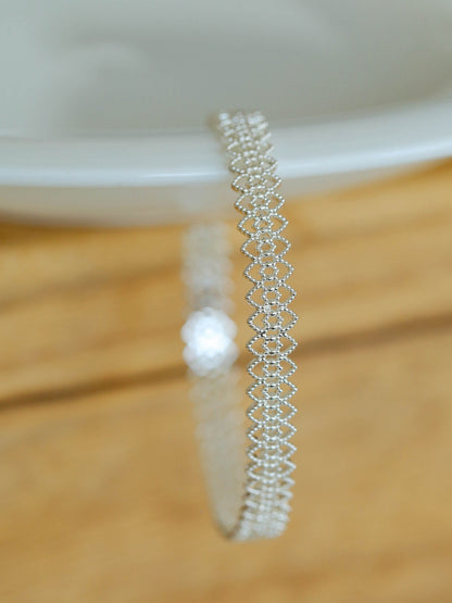 Fashion Lace Geometric Hollow Cuff Bracelet