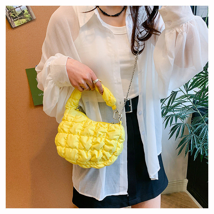 Cute Cloud Puffer Chain Mini Handbag
