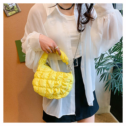 Cute Cloud Puffer Chain Mini Handbag
