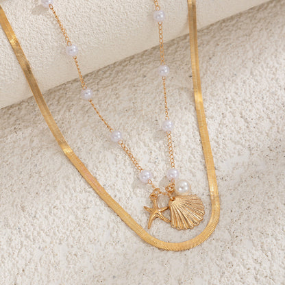 Sexy Snake Chain Pearl Waist Chain