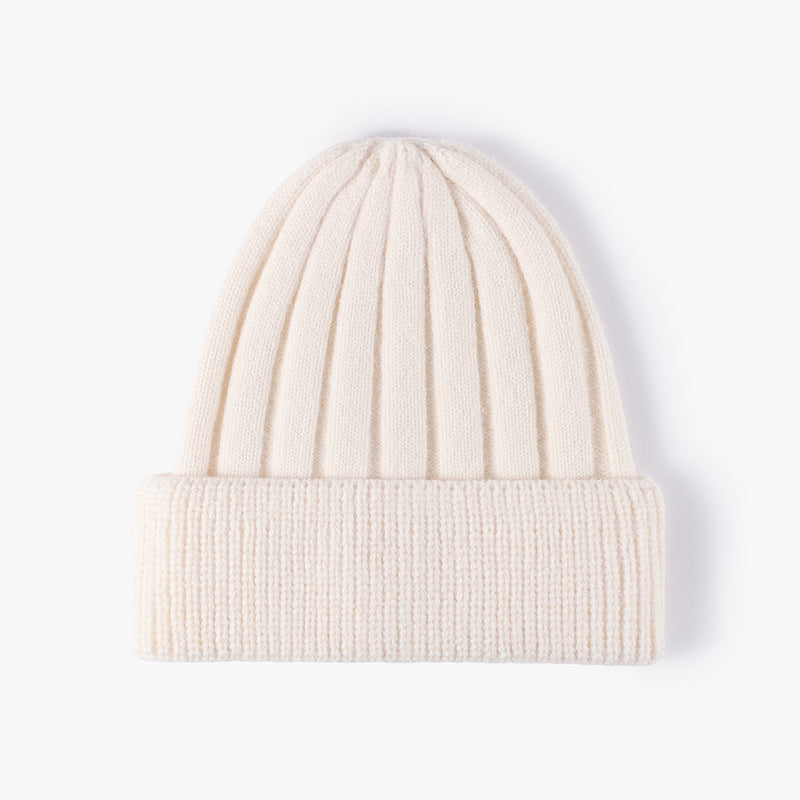 Simple Solid Color Thick Knit Beanie