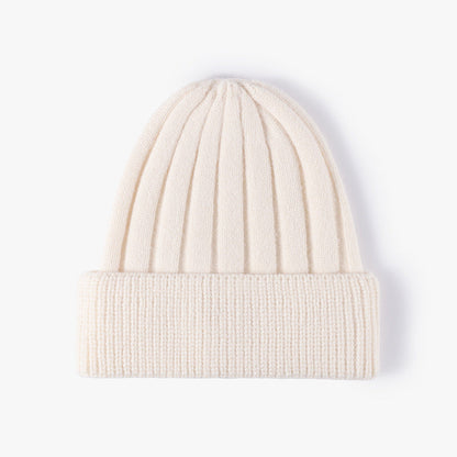 Simple Solid Color Thick Knit Beanie