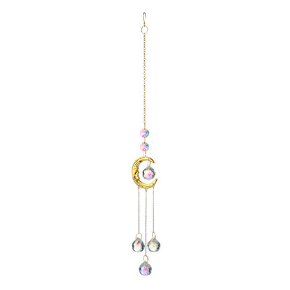 Metal Sun Moon Crystal Home Hangings