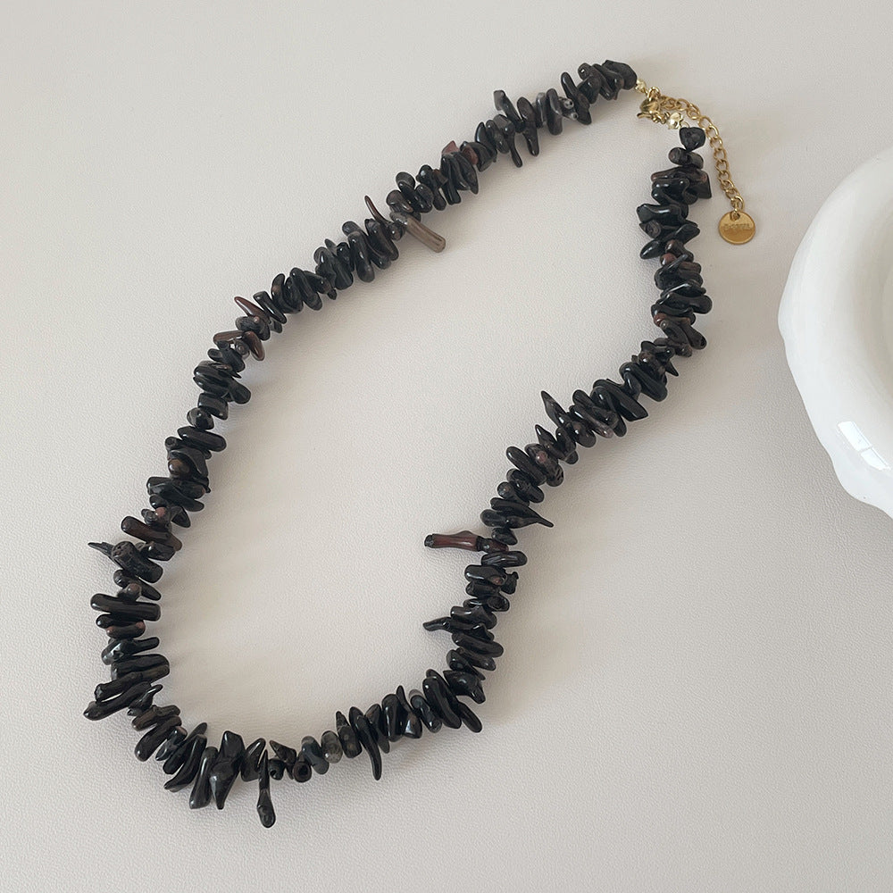 Minimalist Irregular Handmade Coral Choker Necklace