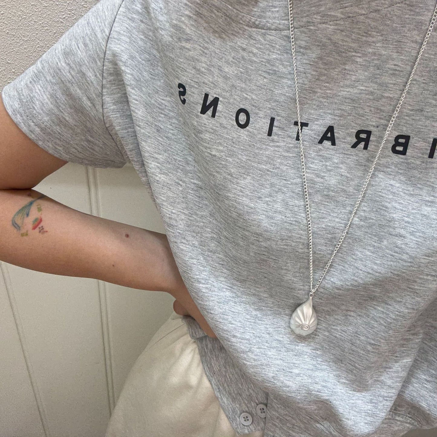 Handmade Shell Conch Braided Cord Necklace