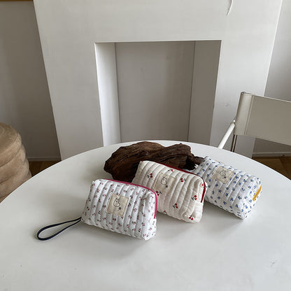 Flower Cherry Sweet Cosmetic Bag