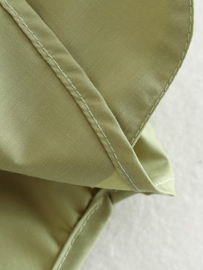 Pockets Irregular Lapel Sleeveless Shirts