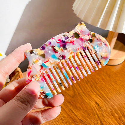 Cute Mini Cat Ear Acetate Hair Comb