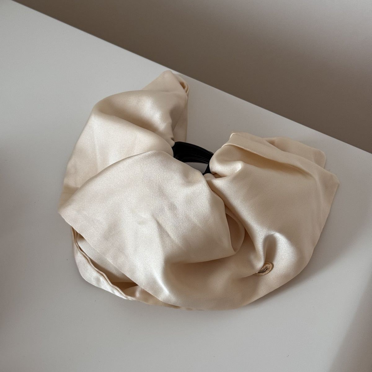 Solid Color Fabric Ponytail Hair Claw