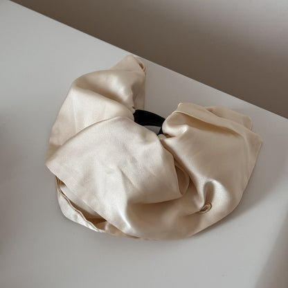 Solid Color Fabric Ponytail Hair Claw