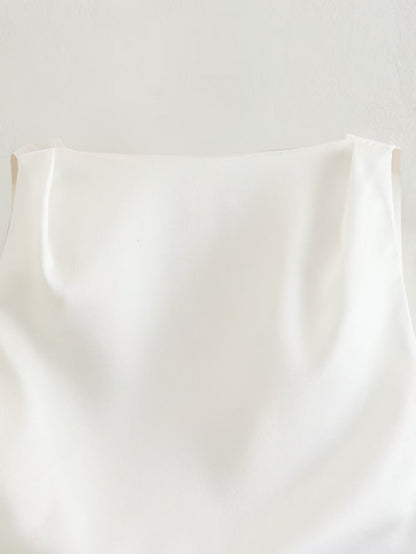 Sexy Backless Tie Back Cropped Top